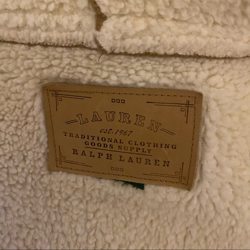 Ralph Lauren hooded vest Faux Shearling - Picture 2 of 5